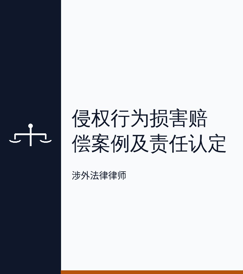 侵权行为损害赔偿案例及责任认定